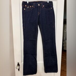 True religion dark wash boot cut denim jeans size 31